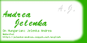 andrea jelenka business card